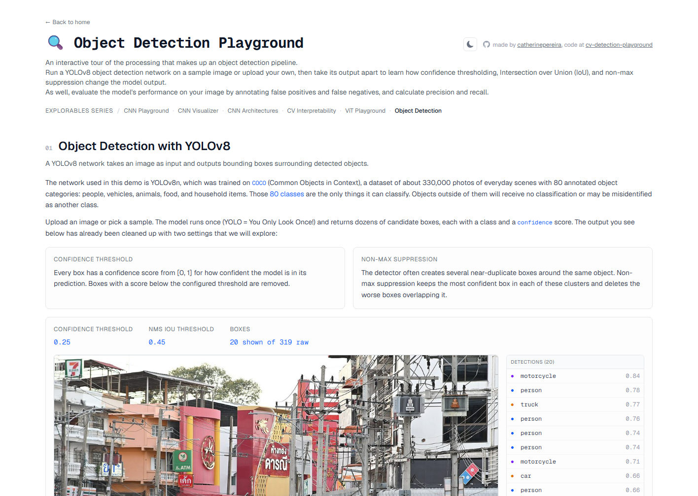 Object Detection Playground