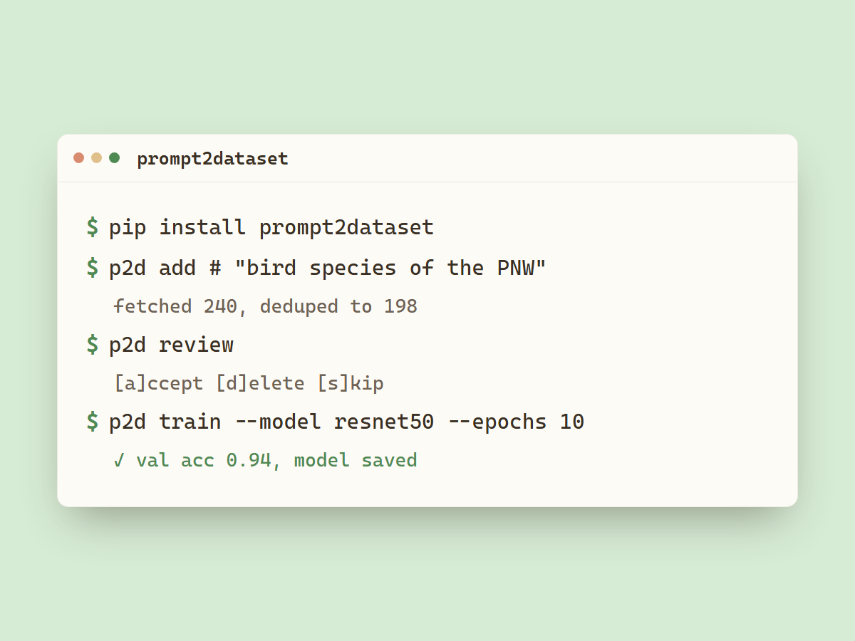 prompt2dataset